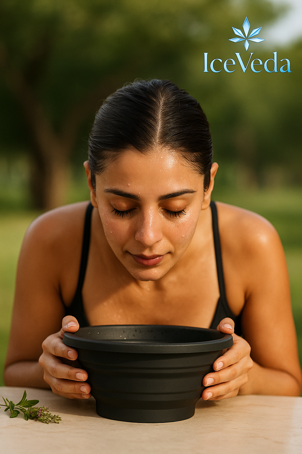 IceVeda™ Ice Face Bath — Ancient Cooling Ritual for Instant Glow