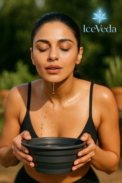 IceVeda™ Ice Face Bath — Ancient Cooling Ritual for Instant Glow