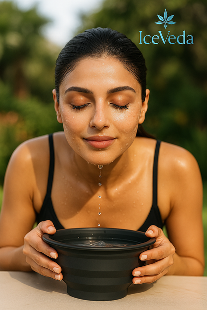 IceVeda™ Ice Face Bath — Ancient Cooling Ritual for Instant Glow