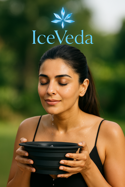 IceVeda™ Ice Face Bath — Ancient Cooling Ritual for Instant Glow